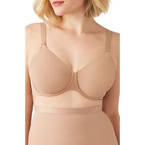 NWT Wacoal 40C Shape Revelation Uneven Underwire Bra 855487 Beige 124439